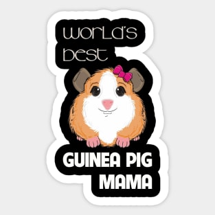 World Best's Guinea Pig Mama Sticker